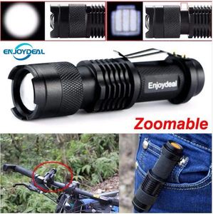 New Mini Flashlight 2000 Lumens CREE Q5 LED Torch AA/14500 Adjustable Zoom Focus Torch Lamp Penlight Waterproof For Outdoor