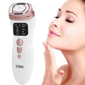NUEVO Mini HIFU Máquina facial RF Tightening EMS Microcorriente para levantamiento de ojos y masajeador facial antiarrugas 220512