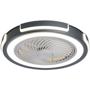 Nouveau Moderne Ménage Ventilateurs De Plafond Luminaires Plaque Salon Salle À Manger Ultra-mince Ventilateur Tout-en-un Lampe Simple Chambre Resta2837