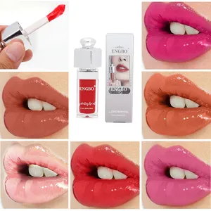 Nuevo Brillo de labios hidratante, brillo de labios colorante, aceite de labios de alto brillo, forma de labios, aceite de protección de labios