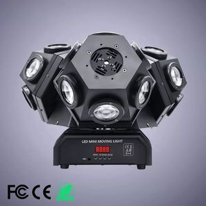 Nuevas luces de cabeza móvil Equipo de iluminación de escenario Party 18x10w 3 cabezas Rgb Laser Led Luces de discoteca