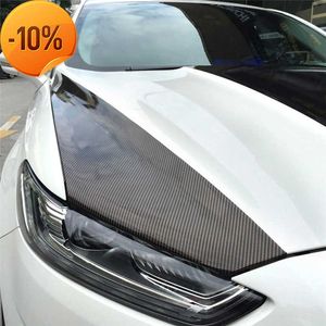 Nouveau nouveau 1 m/2 m/3 m/4 m/* 50 cm 5D brillant voiture en Fiber de carbone vinyle Wrap autocollant Film rouleau sans air résistant aux rayures réfléchissant #297012