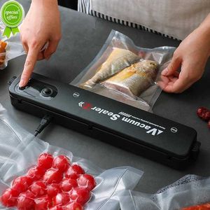 New NEW Kitchen Vacuum Food Sealer 220V/110V Automatic Commercial Household Food Vacuum Sealer Packaging Machine Include Bags