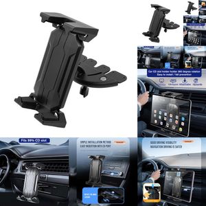 Nouveau Nouveau nouveau support de montage à fente CD 2 en 1 tablette support de téléphone portable opération à une main accessoires d'intérieur de voiture 1Pc