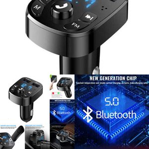 Nuevo nuevo nuevo transmisor FM Bluetooth Audio Dual USB MP3 Player Autoradio Hands -Free 3.1A Accesorios rápidos para automóviles cargadores