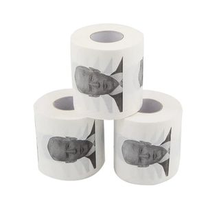 Nouveau nouveauté Joe Biden Toilet de toilette serviettes rouleaux drôles d'humour drôle cadeaux cuisine salle de bain en bois de pâte à pulpe tissue Toilettes imprimées papiers