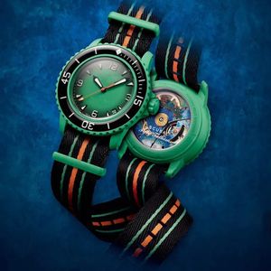 Nuevo Ocean Watch Reloj para hombre Biocerámica Relojes mecánicos automáticos Función completa de alta calidad Océano Pacífico Océano Antártico Reloj indio Relojes de movimiento de diseñador