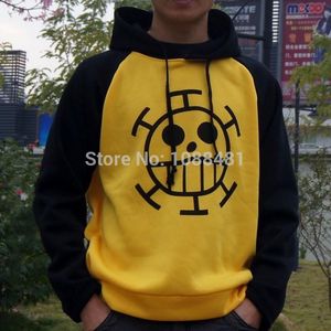 Nueva One Piece el cirujano de la muerte Trafalgar Law Trafalgar Law COS Cosplay Sudadera con capucha chaqueta con capucha abrigo tops doctor Cosplay288y