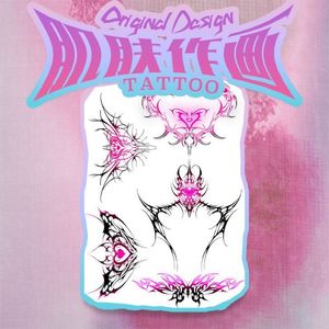 Nouveau autocollant de tatouage Original Sexy fille rose Y2k faux tatouages pour les femmes Festival Art Tatoo Hotwife temporaire tatouage autocollants corps