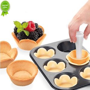 Nouveau Kit de sabotage de pâte à pâtisserie Cuisine Fleur Ronde Cookie Cutter Set Cupcake Muffin Tarte Shells Moule Rond / Phyllo Tartelette Shell Maker