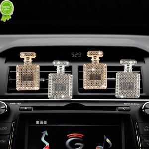 Nouveau parfum bouteille voiture désodorisant évent parfum pince cristal Auto parfum aromathérapie diffuseur décor ornement voiture accessoires