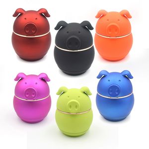 Nouveau Pet Chien Chat Cochon Caoutchouc Sensation Peinture Fumée Broyeur Lisse Tambour Type Broyeur En Alliage De Zinc