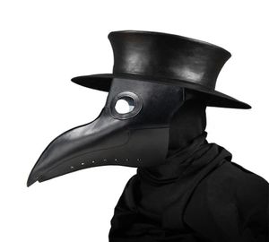 Nouveau Plague Doctor Masks Beak Doctor Mask Long Nose Cosplay Masque fantaisie Gothic Retro Rock Leather Halloween Beak Mask267V2574962