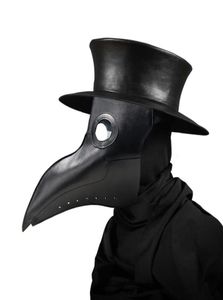 Nouveau Plague Doctor Masks Beak Doctor Mask Long Nose Cosplay Fancy Mask Gothic Retro Rock Leather Halloween Beak Mask267V7444348