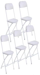 Nouvelles chaises de pliage en plastique chaise d'événement de mariage commercial blanc gyq3859851