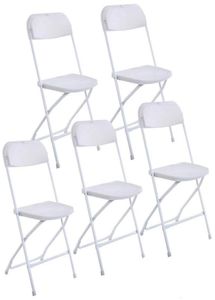 Nouvelles chaises de pliage en plastique chaise d'événement de mariage commercial blanc gyq7384066