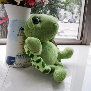 Nouveau jouet en peluche en gros 20 cm animaux en peluche Super vert grands yeux tortue tortue Animal enfants bébé anniversaire jouet de noël cadeau