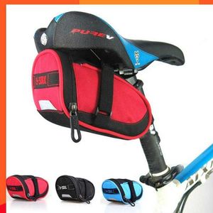 Nouveau sac de selle de vélo de montagne en nylon polyester petit sac de selle de vélo équipement de vélo sac arrière de vélo 1l sac de queue de vélo étanche