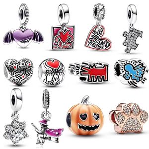 Nueva Popular Plata de Ley 925 exquisita calabaza Ángel amor cuentas doradas adecuadas para regalo de pulsera de joyería de Pandora primitivo