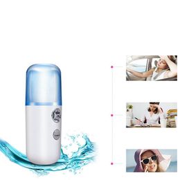 nouvelle alimentation en eau portable USB Rechargeable Nano Mister humidificateur brume de refroidissement Mini visage humidificateur Extensions de cils pulvérisateur