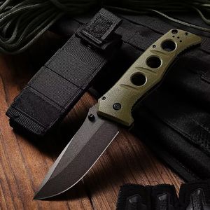 Nouveau produit BM BM275SFE-2 Adams couteau pliant tactique lourd auto-défense survie randonnée couteaux de poche revêtement titane gris lame D2 manche G10
