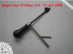 LIVRAISON GRATUITE de haute qualité NOUVEAU PRODUIT MAGIC KEY 10 pour Elbor 3+3, Rex, Klass- 11 mm (SM) outils de serrurier de décodeur de clé principale