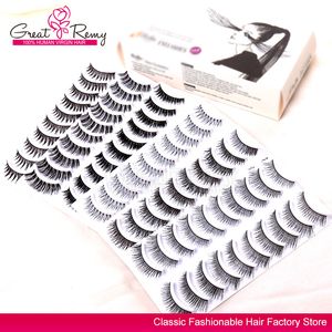 greatremy différents 6 styles de faux cils naturels épais et doux pour la fête et l'utilisation quotidienne 60 paires