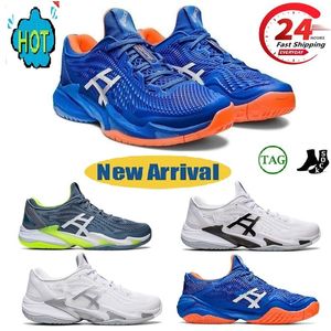 Nuevos zapatos profesionales COURTS FF 3S para bádminton y tenis Zapatos de baloncesto duraderos Zapatos deportivos Canasta plateada Naranja Azul cielo Blanco Negro Zapatos para correr