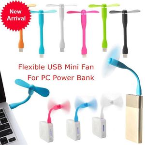 Nouvelle promotion ! Vente chaude Mode Flexible USB Mini Ventilateur Portable Ventilateur De Refroidissement Détachable Pour PC Banque D'alimentation USB Périphériques