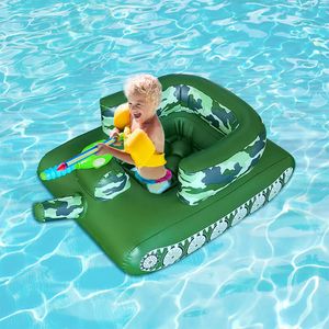 Nuevos flotadores de piscina inflables de PVC para niños, flotadores de piscina reutilizables, juguetes ligeros, plegables, juego interesante para fiesta en la playa de verano