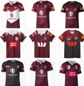 Nouveau QLD 2023 2024 Maillots de rugby QUEENSLAND MAROONS ÉTAT D'ORIGINE Chemise d'entraînement INDIGNE