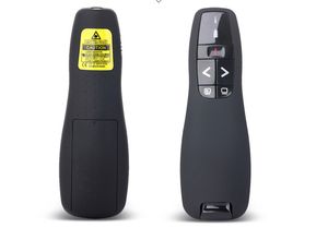 Nouveau présentateur de pointeur laser sans fil R400 2.4GHz USB Mini avec LED RedLaser pen PPT presenterlaser withRetail package