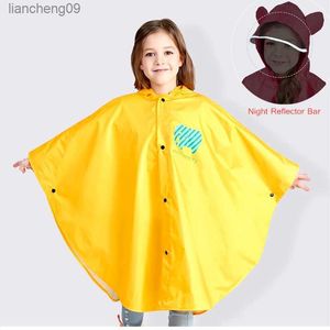 Chubasquero nuevo para niños de dibujos animados para niños y niñas, chubasquero impermeable, Poncho impermeable para niños, ropa impermeable para jardín de infantes, traje de lluvia para bebés L230620