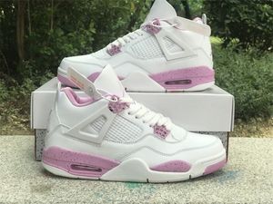 Nouvelle version chaussures de basket Jumpman 4 violet blanc SP OG filles/femme Sport Sneaker avec boîte d'origine livraison rapide