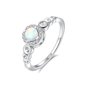 Europe Retro Opal Ring S925 Sterling Silver Micro Set Zircon Brand Designer Ring European et American Hot Fashion Femmes High End Ring Jewelry Gift Spc Spc