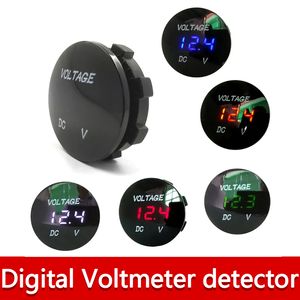 Nouveau rond étanche Auto bateau voiture moto DC5V-48V LED panneau Mini numérique Volt tension mètre testeur moniteur affichage voltmètre