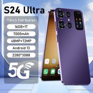 Nouveau S23 Ultra téléphones mobiles 7.0 HD écran SmartPhone Original 5G 16 + 1 to double Sim téléphones portables visage débloqué Android 13 téléphone portable