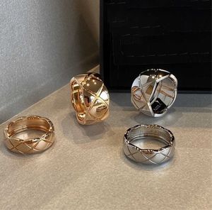 Nuovo anello in argento sterling S925 con diamanti romboidali gioielli per le donne sottile lusso in oro 18 carati Crush Anelli regalo di compleanno europeo americano classico matrimonio di moda coppia