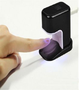 NOUVEAU ENSEMBLE 3W Mini Lampe À Ongles Pour Un Doigt Lumières USB Lampe À Ongles UV Led Gel vernis à ongles lumière de cuisson Portable257T9944862