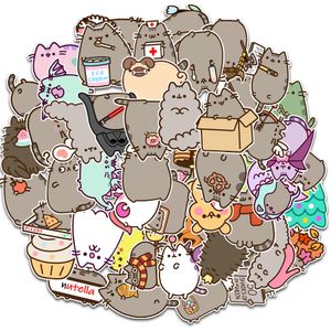 Nouveau Sexy 50 pcs Kawaii Chunky Chat Autocollants Mignon Décoratif Papeterie Scrapbook Cahier Téléphone Journal Étanche Enfants Classique Autocollant Jouet