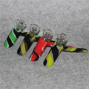 Nouveau silicone marteau bongs percolateur bubbler pipe pipe hookah matrix tuyaux tabac tuyau de tabac bang de douche perc deux fonctions