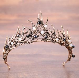 Nuevo accesorio para el cabello con coronas doradas y plateadas, joyas de diamantes de imitación bonitas sin peine, Tiara, diadema plateada ostentosa, accesorios de boda