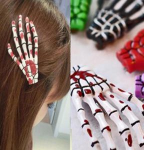 Nouveau crâne Hand Bos Hairpin Gripper Ghost Skeleton Coiffes Circlips Hairclips Bone Claw Hair Accessories GC4669369716