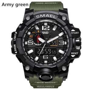 New Smael Relogio Men039s Sports Montres LED Chronograph Wristwatch Military Watch Digital Watch Good Gift for Men Boy D1213140