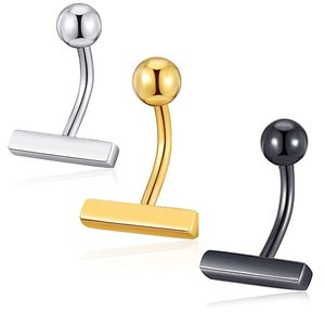 Nouveau petit nombril anneaux en acier inoxydable délicat Nombril Ombligo barre nombril anneau pour femmes hommes corps Piercing bijoux