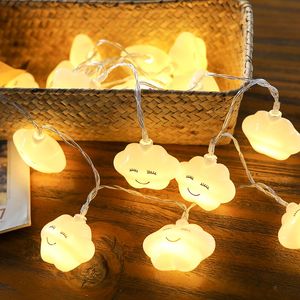 LED Smile Clouds Strings Lights LED Fairy Light for Garden Christmas Decoration String Children Room Xmas Holiday Lighting