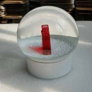 Nuevo globo de nieve con botella de perfume roja NO 5 dentro de letras clásicas Bola de cristal con caja de regalo Regalo limitado para clientes VIP 303W