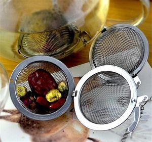 Nuevo infusor de té de acero inoxidable 4,5 cm / 5,5 cm / 7 cm / 9 cm infusores de tetera bola colador de té de malla esférica