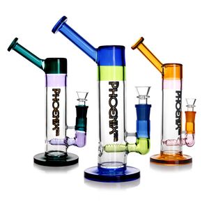 New Straight Dab Rig Glass Bubblers Water Bong Hookahs With Inline Diffuser Perc Glass Smoking Water Pipe 11.8 Inches Tobacco Pipes