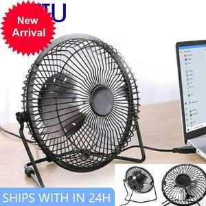 Nouveau refroidisseur de bureau ventilateur silencieux USB à vent fort pour ordinateur portable ordinateur de bureau Ofiice ventilateurs de refroidissement d'été 4 lames rotatives USB Mini ventilateur